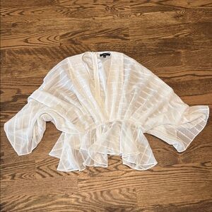 ✅ More to Adore White Striped Long Sleeve LuLus Top